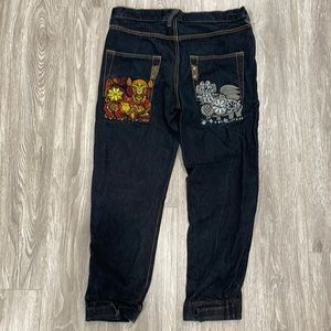 Jean embroidery
